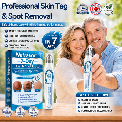 🇨🇦 Official Canada Store | Natravor® 7-Day Skin Tag & Blemish Roll-On – Painless & Scar-Free