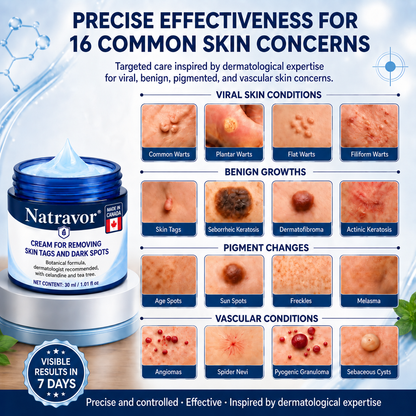Natravor® 7-𝐃𝐚𝐲 𝐒𝐤𝐢𝐧 𝐓𝐚𝐠 & 𝐒𝐩𝐨𝐭 𝐄𝐫𝐚𝐬𝐞𝐫 𝐂𝐫𝐞𝐚𝐦 (Zero Pain, Zero 𝐒𝐜𝐚𝐫𝐬 Formula) 💎